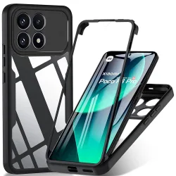 Custodia per Xiaomi Poco F8 Pro, Techsuit, ColorVerse 360, Nera