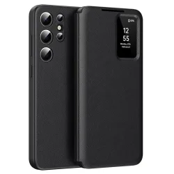 Custodia per Samsung Galaxy S25 Ultra S938, Techsuit, SmartView, Nera