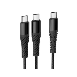 Cavo di Ricarica USB-C - 2 x USB-C HOCO X123, 10W, 1m, Nero
