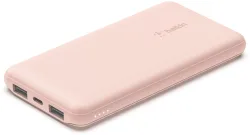 Batteria Esterna Belkin BoostCharge, 10000mAh, 15W, 1 x USB-C - 2 x USB-A, Rosa BPB011btRG