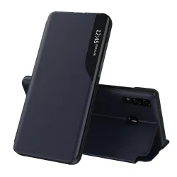 Custodia per Samsung Galaxy A20e A202, Techsuit, eFold, Blu Scuro