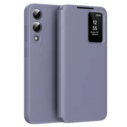 Custodia per Samsung Galaxy S25 Edge S937, Techsuit, SmartView, Viola
