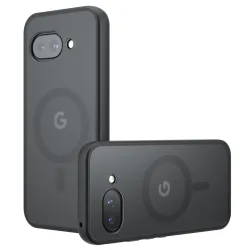 Custodia MagSafe per Google Pixel 9a, Techsuit, PureFrost, Nero Satinato