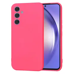 Custodia per Samsung Galaxy A54 A546, Techsuit, SoftFlex, Rosa Scuro