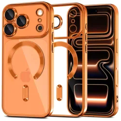 Custodia MagSafe per Apple iPhone 17 Pro Max, Tech-Protect, Magflex, Arancione