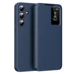 Custodia per Samsung Galaxy S26 S942, Techsuit, SmartView, Blu