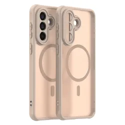 Custodia MagSafe per Samsung Galaxy A57 5G, Techsuit, HaloFrost II, Dorata
