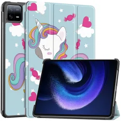 Custodia per Xiaomi Pad 6 / 6 Pro, Techsuit, FoldPro Unicorn, Multicolore