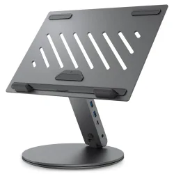 Supporto con Hub Spigen LD204H per Laptop max. 15.6inch, Grigio AMP08885