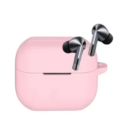Custodia Techsuit Silicone per Samsung Galaxy Buds3 FE / Buds3 Pro / Buds3, Rosa