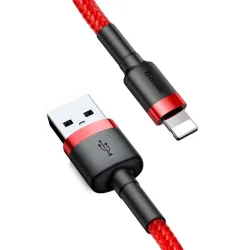 Cavo Dati e Ricarica USB-A - Lightning Baseus Cafule, 18W, 0.5m, Rosso CALKLF-A09