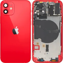 Copri Batteria Apple iPhone 12, Con Scocca Centrale, Rosso, Swap Premium