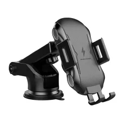 Caricabatterie Auto Wireless Techsuit CAPD032 Premium, 10W, 1.1A, Nero