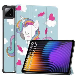 Custodia per Xiaomi Pad 7 / 7 Pro, Techsuit, FoldPro Unicorn, Multicolore