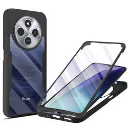 Custodia per Xiaomi Poco C75 / Redmi 14C, Techsuit, ColorVerse 360, Nera
