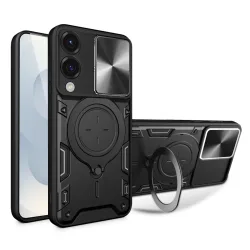 Custodia per Samsung Galaxy S25 Edge S937, Techsuit, CamGuard Pro, Nera
