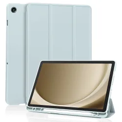 Custodia per Samsung Galaxy Tab A9+, Techsuit, Flex Trifold, Blu