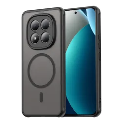 Custodia MagSafe per Xiaomi Redmi Note 15 Pro 4G, Techsuit, HaloFrost II, Nera
