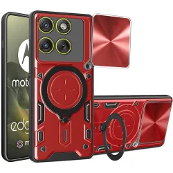 Custodia per Motorola Edge 70, Techsuit, CamGuard Pro, Rossa