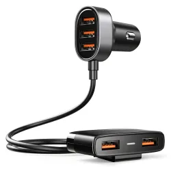 Caricabatterie Auto Joyroom JR-CL03, 21W, 2.1A, 5 x USB-A, Nero