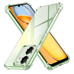 Custodia con Protezione per Fotocamera per Xiaomi Poco C65 / Redmi 13C, Techsuit, Shockproof Clear, Trasparente
