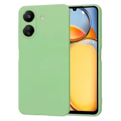 Custodia per Xiaomi Poco C65 / Redmi 13C, Techsuit, SoftFlex, Verde Chiaro