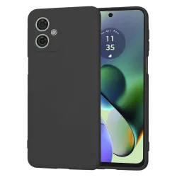 Custodia per Motorola Moto G54, Techsuit, SoftFlex, Nera