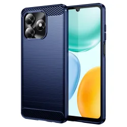 Custodia per Honor X5c Plus, Techsuit, Carbonio, Blu