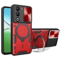 Custodia per Oppo A5 4G / A5 5G, Techsuit, CamGuard Pro, Rossa