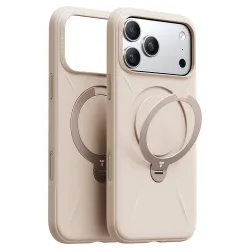 Custodia MagSafe per Apple iPhone 17 Pro, Torras, QPRO Silicone, Dorata