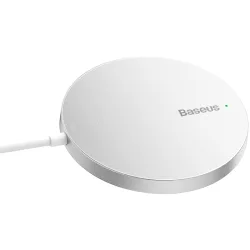 Caricabatterie Wireless Baseus Simple Mini 3, 15W, 1.67A, Argento CCJJ040012