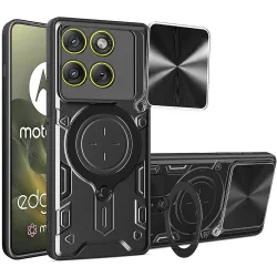 Custodia per Motorola Edge 70, Techsuit, CamGuard Pro, Nera