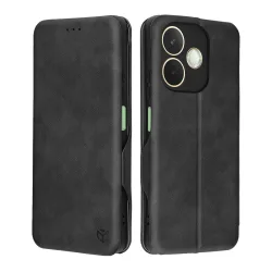 Custodia per Oppo A5 Pro 4G / A5 Pro, Techsuit, Safe Wallet Plus, Nera