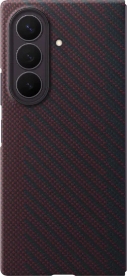 Custodia per Samsung Galaxy Z Fold8 Ultra F976, Carbon Magnet Case, Rossa EF-KF976SREGWW