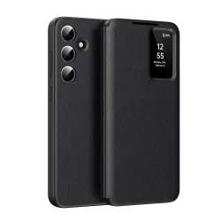 Custodia per Samsung Galaxy S25 FE, Techsuit, SmartView, Nera