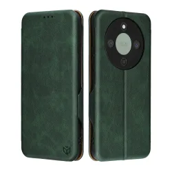 Custodia per Honor Magic8 Lite, Techsuit, Safe Wallet Plus, Verde