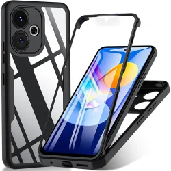 Custodia per Xiaomi Poco M6 4G / Redmi 13, Techsuit, ColorVerse 360, Nera