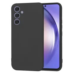 Custodia per Samsung Galaxy A54 A546, Techsuit, SoftFlex, Nera