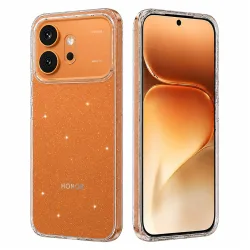 Custodia per Honor 600, Techsuit, SparkleSkin, Trasparente