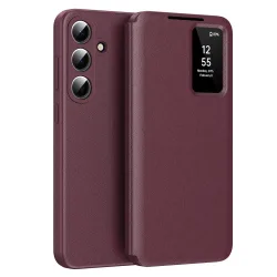 Custodia per Samsung Galaxy S26 Plus S947, Techsuit, SmartView, Rossa