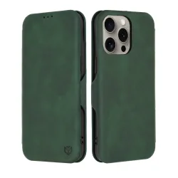 Custodia per Apple iPhone 15 Pro Max, Techsuit, Safe Wallet Plus, Verde