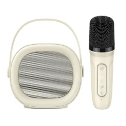 Cassa Portatile Bluetooth HAVIT SK819BT Karaoke, 5W, Beige