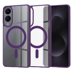 Custodia MagSafe per Samsung Galaxy S25 Edge S937, Techsuit, Pro, Viola