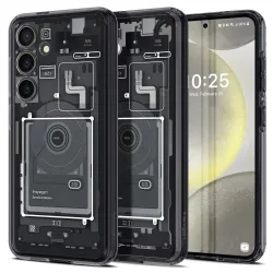 Custodia per Samsung Galaxy S24 S921, Spigen, Ultra Hybrid Zero One, Nera Opaca ACS07350