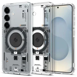 Custodia MagSafe per Samsung Galaxy S25 S931, Spigen, Ultra Hybrid Neo One, Trasparente ACS09470