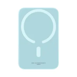 Batteria Esterna Wireless Baseus Mini Air, 6000mAh, 20W, PD + FQI, 1 x QI - 1 x USB-C, Blu P10059002313-00