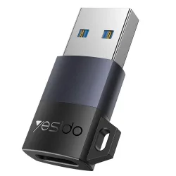 Adattatore Dati e Ricarica USB-C - USB-A Yesido GS34, Grigio