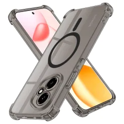 Custodia MagSafe per Apple iPhone 16, Techsuit, Shockproof Clear, Fumè