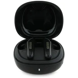 Auricolare Bluetooth Guess Flat Classic Logo Electroplated, TWS, Nero