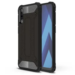 Custodia per Samsung Galaxy A70s A707 / A70 A705, Techsuit, Hybrid Armor, Nera